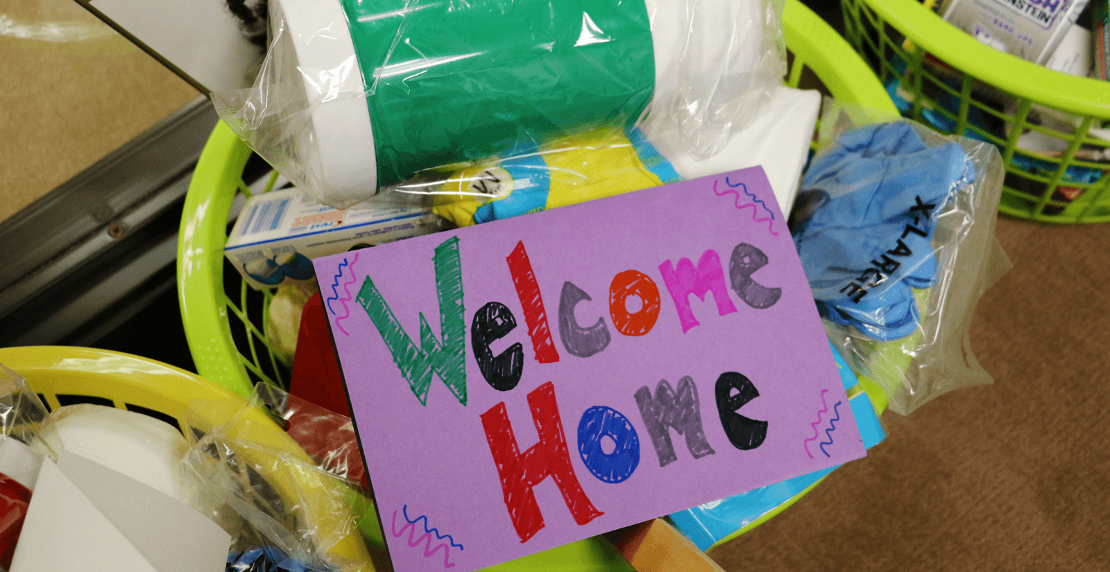 Home Wish List Kits-ACOF- Welcome Home kits of  basic helpful supplies to make transitioning to Permanent Supportive Housing a positive experience.