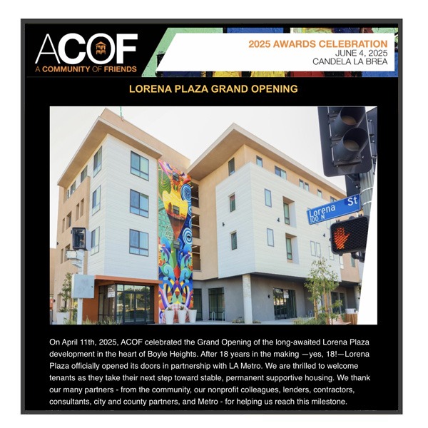 A Community of Friends Spring 2025 Newsletter update 