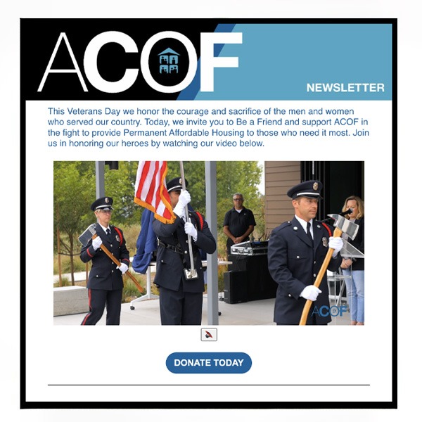ACOF  helps support veterans with permanent supportive housing in Los Angeles CA and the surrounding area